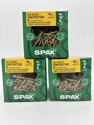 9 lb. Tornillos de cabeza plana para construcción interior multimaterial SPAX #8 x 2" T-20+ Foto 1 de 4