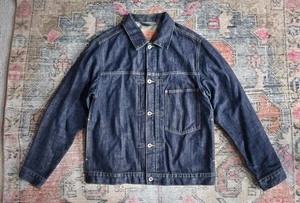 Vintage Levi's 70501 04 dunkelblau Denim Typ I Trucker Jacke Größe S - Bild 1 von 5
