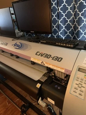 MIMAKI CJV30-130 ecosolvent printer-cutter combo 54" plotter wraps decals - Image 1 of 4