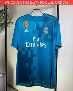 Maglia calcio Real Madrid autentica terza 2017 - 2018 Adidas uomo taglia 2XL ig93 - Foto 1 di 13