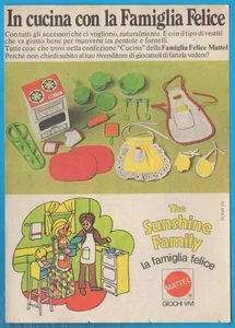 MATTEL: Sunshine Family pubblicità vintage advertising werbung clipping MA1790 - Imagen 1 de 1