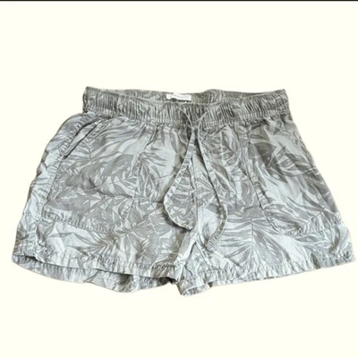 C&C California 100% Lyocell Lightweight Tropical Palm Print Drawstring Shorts - Image 1 of 3