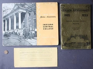 1955 Indianapolis Indiana Central College Geschichte VIERT-teiliges Broschüren-Set RAR - - Bild 1 von 1