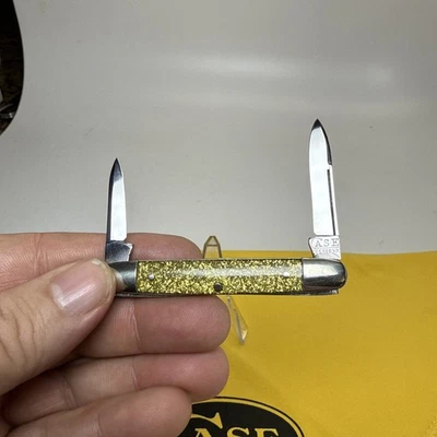 vintage case Tested 1920-1940 Knife Gs0263 Very Nice goldstone Knife - Image 1 of 4