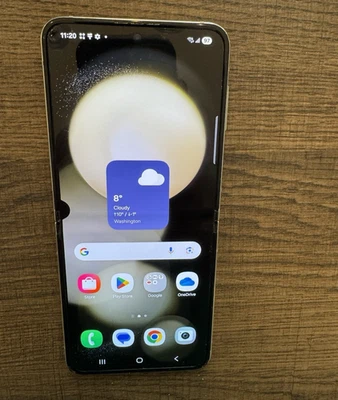 Samsung Galaxy Z Flip 5 5G SM-F731W 256GB Unlocked White Good (READ) - Image 1 of 4