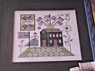 NEW Betsy's House Plum Street Samplers Pattern Chart c2013 Paulette Stewart - Image 1 of 3