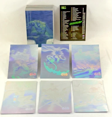 BATMAN THE HOLO SERIES FULL SILVER HOLOGRAM Card Set (50) from 1996 SKYBOX - Image 1 of 3