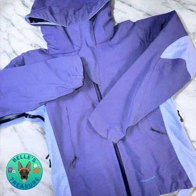 Chaqueta Patagonia Dimension para mujer pequeña lila púrpura caparazón suave chaqueta de lluvia viento Foto 1 de 4