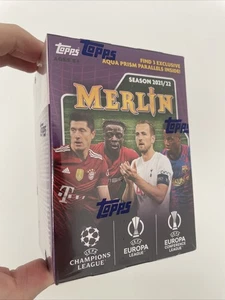 Topps Chrome Merlin UCL -2021-22 UEFA Champions League Soccer Blaster Box Sealed - Bild 1 von 4