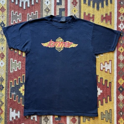 Camiseta de motociclista vintage de los años 80 con emblema 3D Jammer Cycle Products talla XL - negra Foto 1 de 4