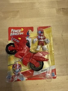 Power Rangers Playskool Heroes Red Ranger with Shark Cycle | 5" Figure by Hasbro - Picture 1 of 2