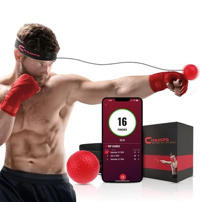 CHAMPS MMA Ball Great for Reaction Speed and Hand Eye Coordination Training Boxing Equipmen