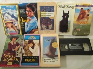 Lot of 9 VHS KIDS YOUTH MOVIES Fig Tree CHRISTY Secret Garden LASSIE etc [10B2] - Picture 1 of 1