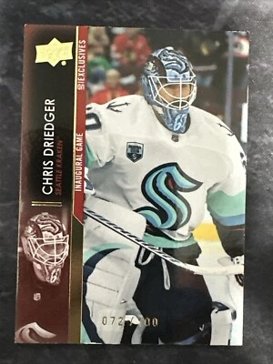 2021-22 Upper Deck UD Exclusives Parallel 682 Chris Driedger Seattle Kraken - Image 1 of 3