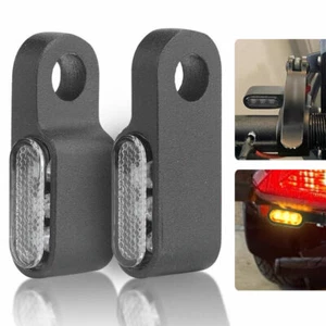 2X Mini Motorcycle LED Turn Signals Indicator Amber Light Lamp Blinker Universal - Picture 1 of 11