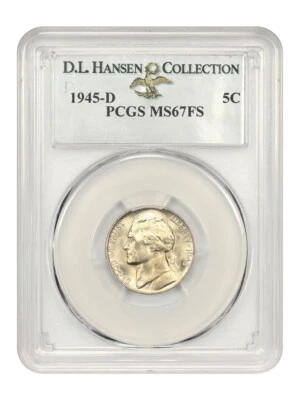 1945-D 5c PCGS MS67 FS ex: D.L. Hansen - Image 1 of 4