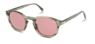 David Beckham DB1007 02W8/4S Men's Gray Horn / Burgundy Sunglasses - Image 1 of 2