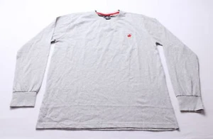 U.S. Polo Association Men's Long Sleeve Solid T-Shirt BL1 Grey Large NWT - Picture 1 of 3