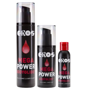 EROS Mega Power Bodyglide Silicone Personal Long lasting lube Smooth Silky Soft - Picture 1 of 4