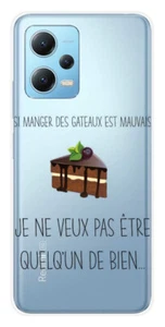 Coque en silicone imprimée compatible Xiaomi Redmi Note 12 5G Poco X5 Manger des - Picture 1 of 3