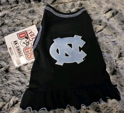 NUEVO Vestido All Stars Dog Cheer Universidad de Carolina del Norte Tarheels - XXS Azul Foto 1 de 3