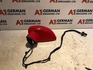 GENUINE 08-13 AUDI TT MK2 PASSENGER MIRROR RED ELECTRIC - Picture 1 of 7