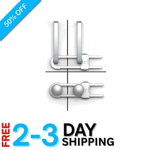 Child Safety Cabinet Locks - Stylish Adjustable Design with Easy Access (2 Pack) - Picture 1 of 8