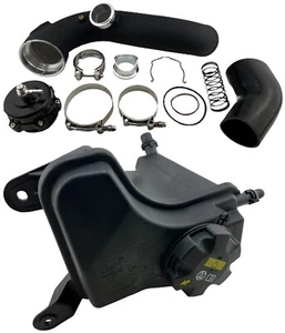 Tubo de carga con tanque de refrigerante 335d para tomas reubicadas 07-13 N54 N55 1M 135i 335i - Imagen 1 de 2