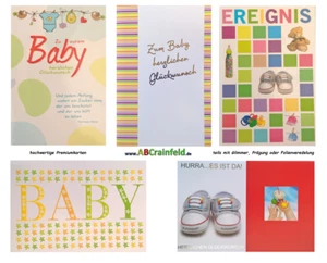 Freudiges Ereignis Geburt Baby Glückwunschkarten - Bild 1 von 23