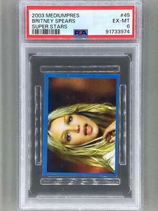 2003 Mediumpres #45 Britney Spears Super Stars PSA 6 Pop 1 (música) - Imagen 1 de 2