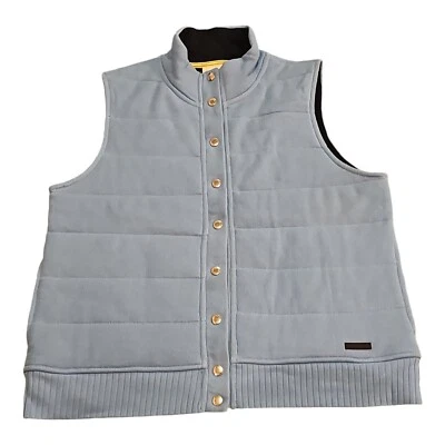 Liz Claiborne выстеганный пуховик свитер жилет женщин размер большой синий EUC 100 хлопок - Изображение 1 из 4