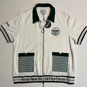 Tombolo Cabana Shirt DSNY Keep New York City Clean Frottee bestickt Straße - Bild 1 von 10