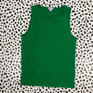 J. CREW FACTORY 100 % Baumwolle Damen grün Shell Tank Top LARGE BF029 D - Bild 1 von 5
