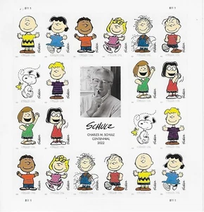 US Charles M Schultz Peanuts Centennial Issue Forever Stamp Scott #5726-5735 - Picture 1 of 1