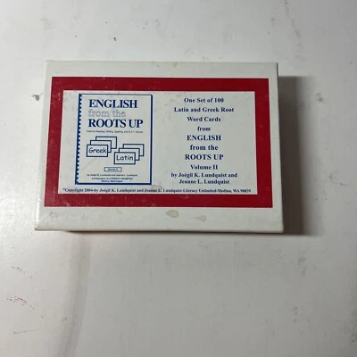 English from the Roots Up, Volume 2 (Flash cards only) - Image 1 of 3