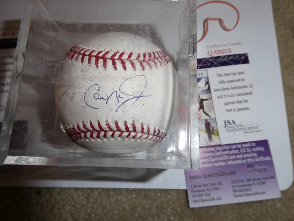 Cal Ripken Jr Signed Baseball with Case and JSA Cert - Image 1 of 1