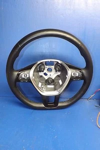 16 17 VW Passat black leather steering wheel OEM FF620 5C0419091CJE74 - Picture 1 of 10