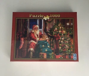Ein Weihnachtsgenuss Puzzle Weihnachtsmann Baum traditionell 1000 Teile FX Schmid Neu - Bild 1 von 4
