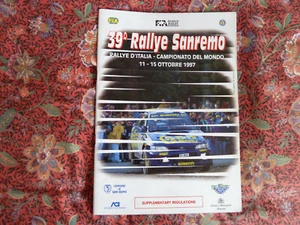 motor sport memorobilia San remo WRC rally regulations 1997  subaro 555 Group A - Bild 1 von 6