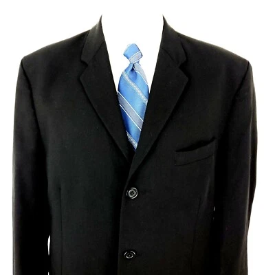 Dkny Wool 3 Button Blazer 40R Charcoal Gray - Image 1 of 4
