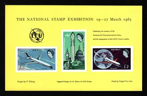 OPC 1965 London ITU National Stamp Exhibiton Souvenir Sheet MNH 34604 - Bild 1 von 1