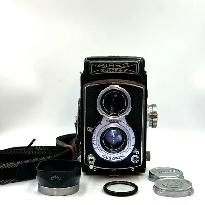 Cámara fotográfica Airesflex Aires Automat 6x6 TLR con lente "Nikkor Q.C" 75/f3.5 RARA Foto 1 de 4