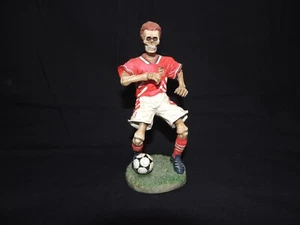 7" Soccer Player Skeleton Figurine Gift Soccer fans Ronaldo Messi Mbappé RARE - Picture 1 of 11