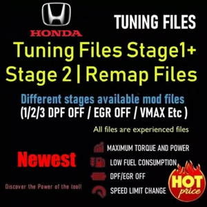 HONDA Ecu Remap Chip Tuning Files Collection per Kess V2 KTag PCMTuner - Foto 1 di 1