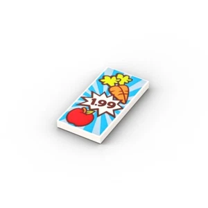 Tavola Supermercato ❤️ Piastrella mattoncini LEGO® originale stampata personalizzata /24069 - Foto 1 di 1