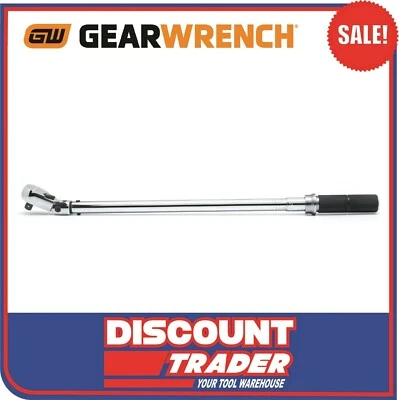 GEARWRENCH 1/2″ Drive Flex Head Micrometer Torque Wrench 40Nm - 340Nm 85087  - image 1 of 4