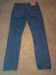Levi's Men's 501 Original Fit Jeans Glassy River 33W x 34L - Picture 1 of 4