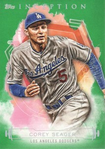2019 Topps Inception Baseball Green Parallel #31 Corey Seager