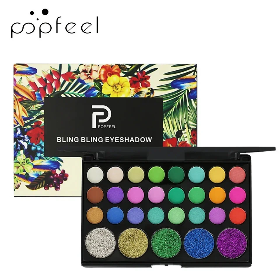 29 Color Glitter Eye Shadow Palette Minerals Pigment Powder Eyeshadow Pallete - Image 1 of 4