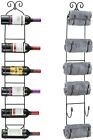 Sorbus Wall Mount Wine/Towel Rack Storage Organizer (Holds 6 Bottles)